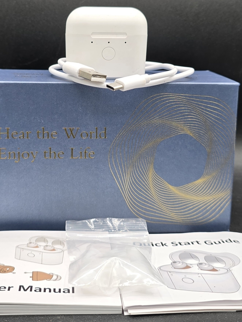 Wireless Earbuds with Charging Case - White